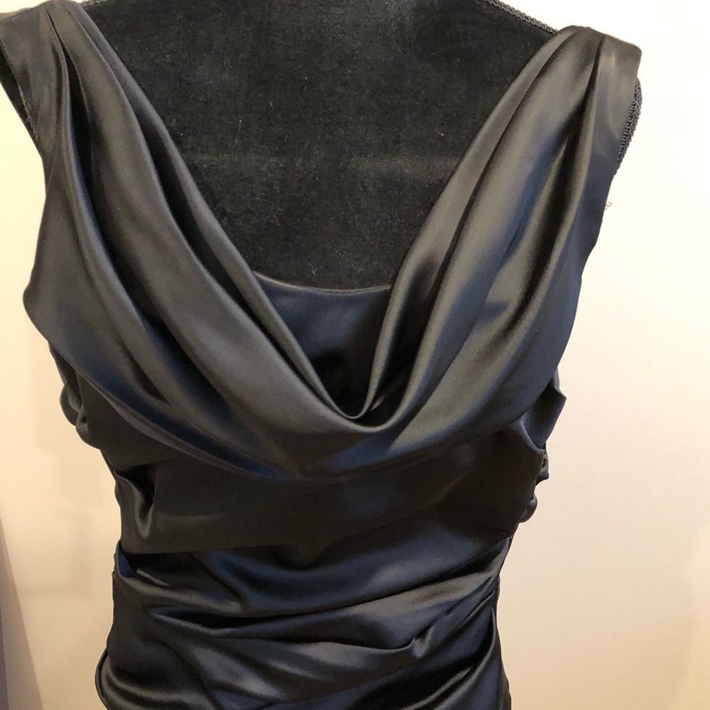 Drape front dress